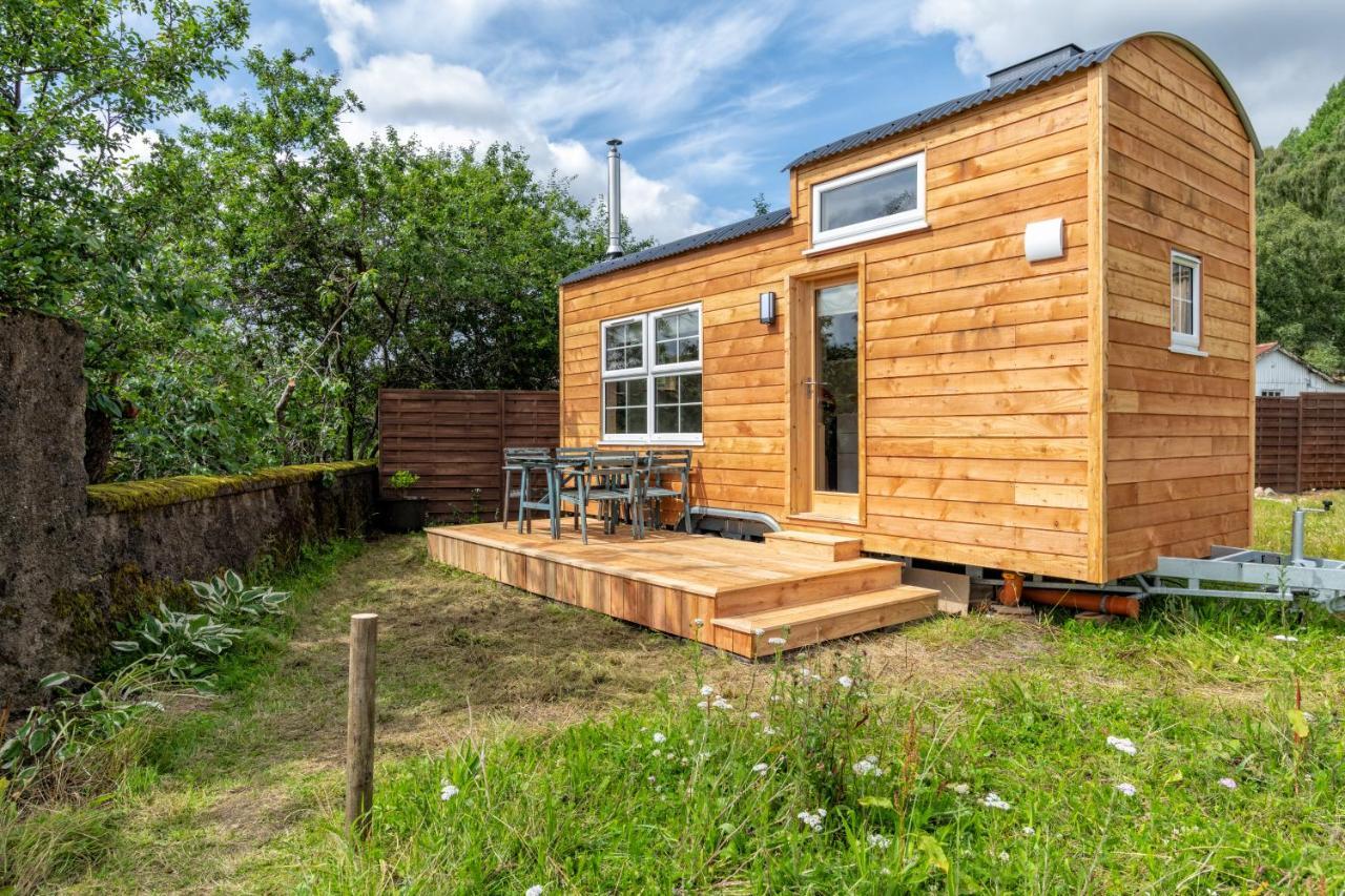 Enchanting Tiny House With Wood Burner And Hot Tub In Cairngorms 발라터 외부 사진